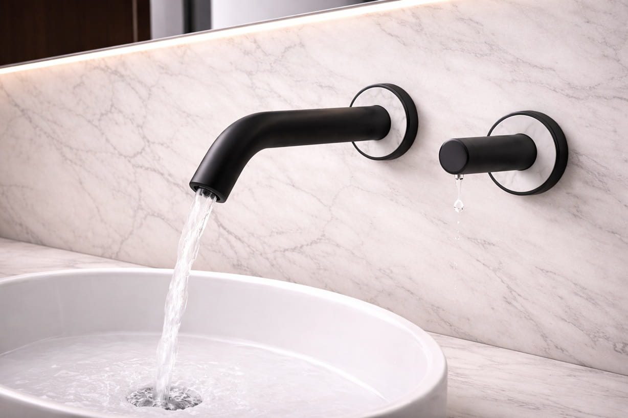 Black bathroom fixtures